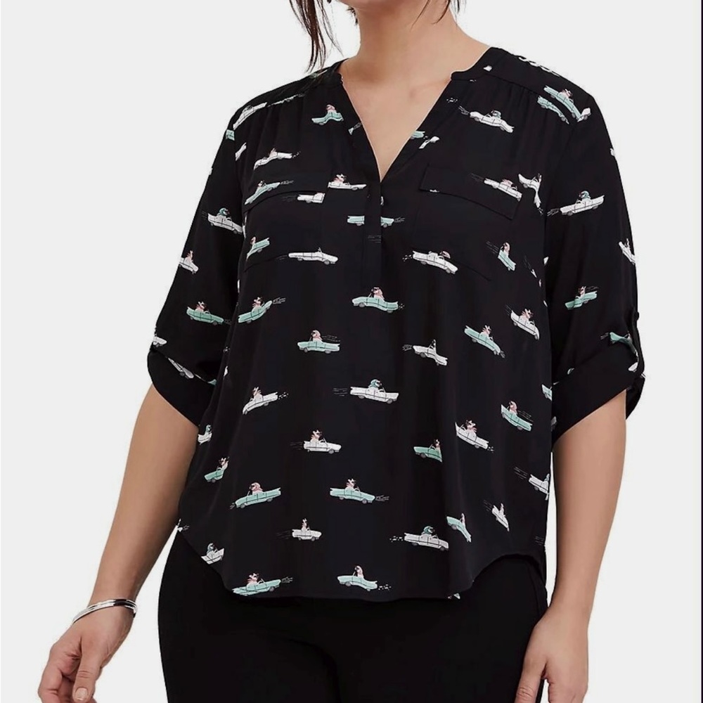 Torrid Georgette Harper Blouse size 4